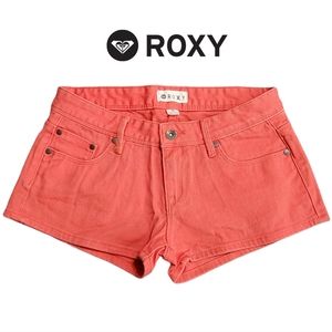Roxy Orange Jean Shorts Size 26